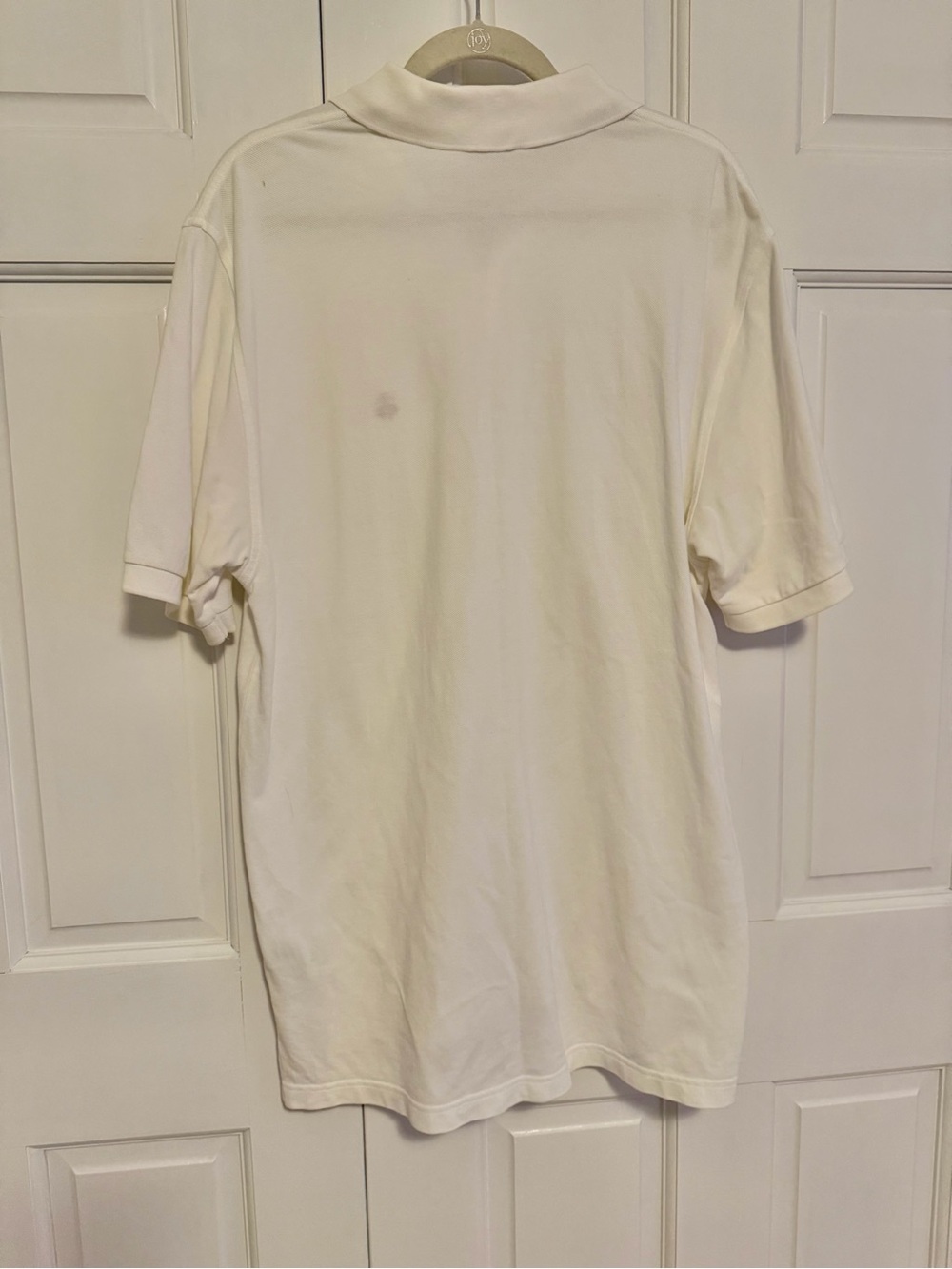 Brooks Brothers White Pique Polo Shirt Men's Large Classic Fit Short Sleeve - Picture 3 of 8